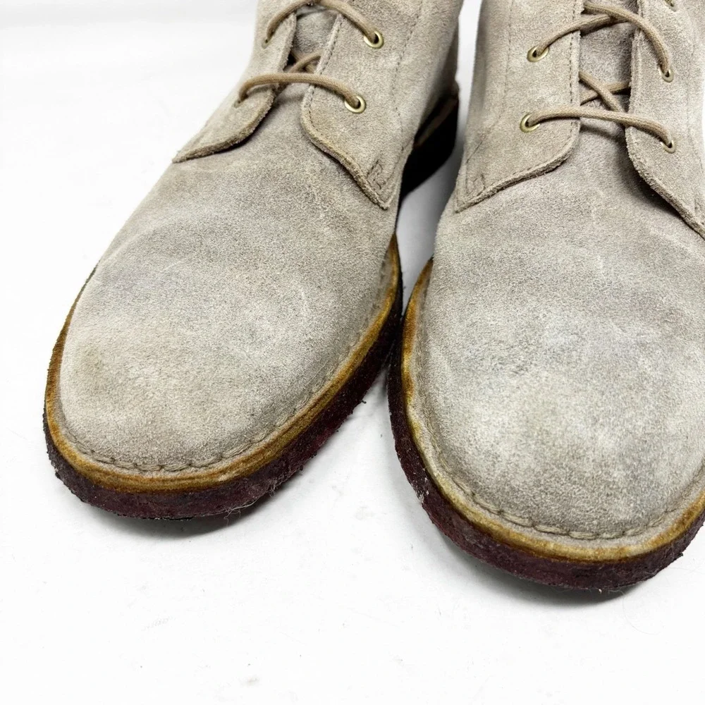 Clarks Originals Desert Mali Mens Size 13 Taupe Suede Chukka Boots Crepe Sole